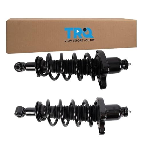Image of TRQ Rear Complete Quick Loaded Shock Strut Spring Assembly LH Driver RH Passenger Side Pair 2pc for 2014-2020 Acura MDX FWD 2WD SUV