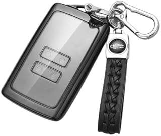 Z.MYUKI Do Dacia Duster 2 etui na kluczyki samochodowe z 4 przyciskami, silikon TPU, ochrona (czarny)