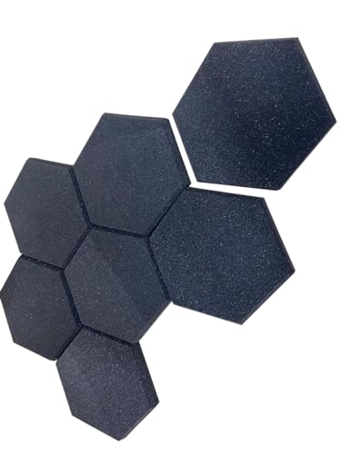 Espuma Acústica Hexagonal 30cm X 3,5cm Lisa Kit C /10 Placas
