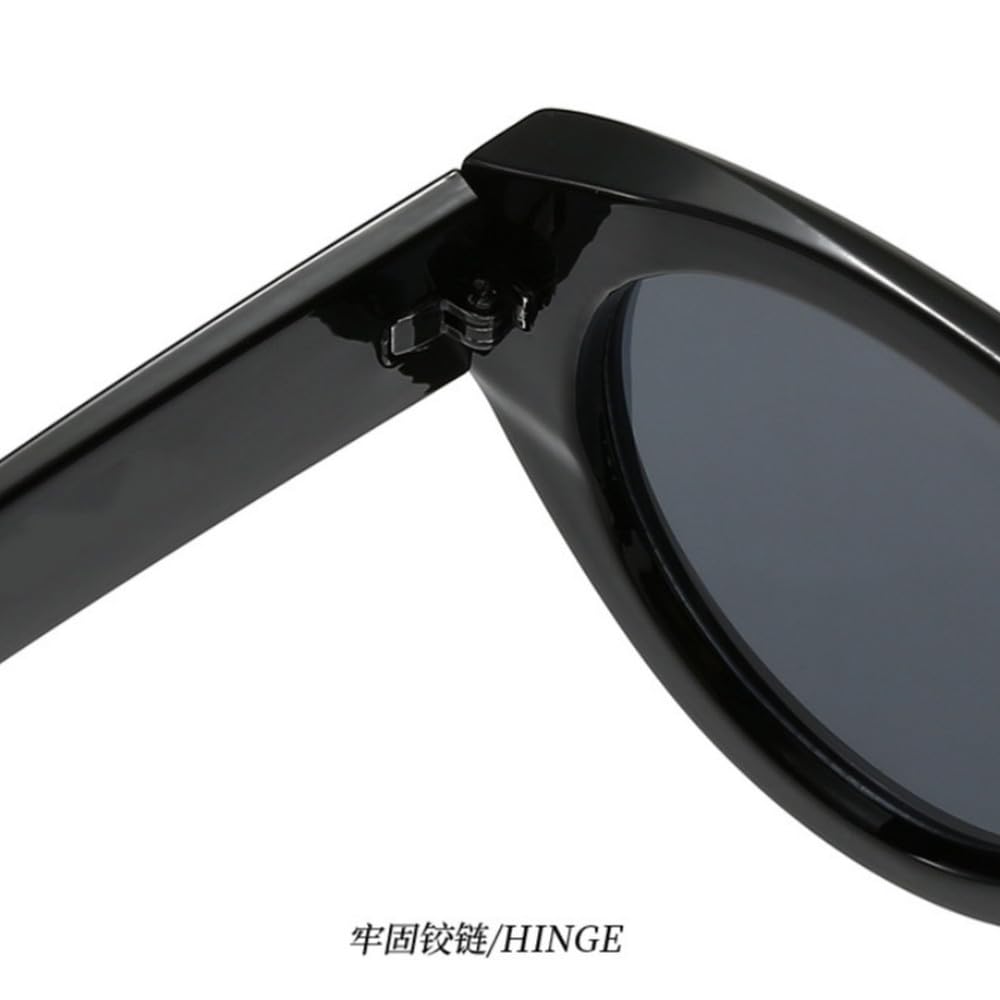 Gafas de sol ovaladas vintage extragrandes de una sola pieza con remaches degradados y efecto degradado.