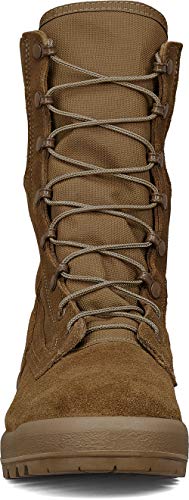 Belleville C390 8" Hot-Weather Army Boots for Men - Active-Duty ACU Military Boots- Abrasion-Resistant Nylon & Traction Outsole - Berry Compliant - Coyote Brown Leather4