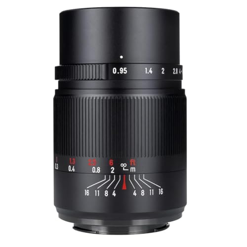 7artisans Lente de cámara de 25 mm F0,95, APS-C, apertura extremadamente grande, enfoque manual, compatible con cámaras Sony E-Mount A6500, A6300, NEX-3R, NEX-5, A7R y A7S
