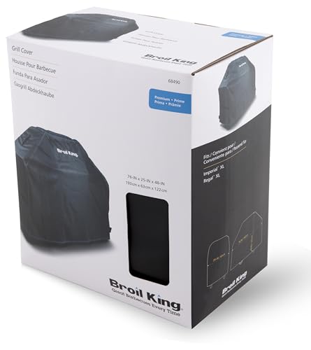 Broil King 68490 - Copertura Per Griglia In Poliestere, Colore: Nero, 76 Cm - 12