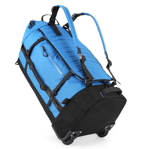 30” Folding Duffle Backpack Blue