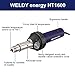 Weldy Professional 110V 1600W Hot Blast Torch Heat Welding Gun Welder Pistol Tool Hot Air Gun PVC Flooring Welding Tool Kit
