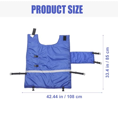 Image of VILLCASE Calf Warm Coat Goat Blankets for Winter Cow Clothes Calf Warming Blanket Cow Warming Thickened Belly Protection Farm Animal Winter Coat, Random Style