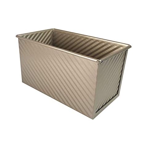 Rectangle Cake Tin, Non-Stick Loaf Pan with Lid - Baking Tray Toast Box/Sandwich Mould, Portable Bread Box Cake Container for Baking Bread (A) Cover