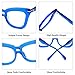 VOOGLAM Oversize Fashion Glasses for Women, Anti Blue Fashion Glasses Blue Commute Thick Frames 7543