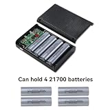 Qichill DIY Shell 21700 Wireless Box Box z szybkim ładowaniem, 22,5 W, wyjmowana do akumulatora Power Bank,