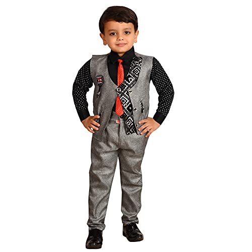 Suit Set With Waistcoat Shirt Pant 