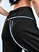 Hidkat Women's Sports Jogging Pants with Zipper Pocket Women's Hiking Fitness Tracking Workout Pants Black