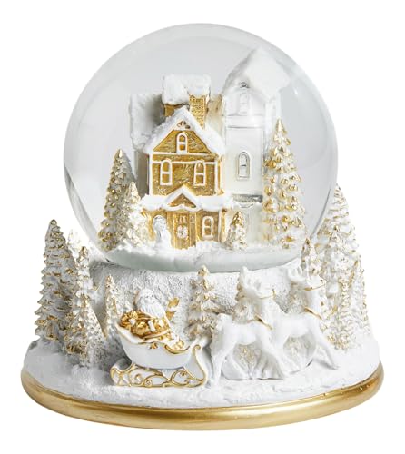 home&you - Schneekugel Mingle, mit Spieluhr, Weihnachtsdeko,...