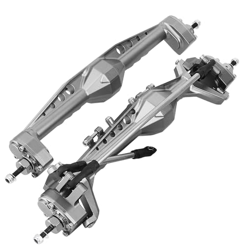 RZXYLRC Full CNC Aluminum Alloy Front Rear Portal Axle for 1/10 RC Crawler Car Axial Capra 1.9 UTB...