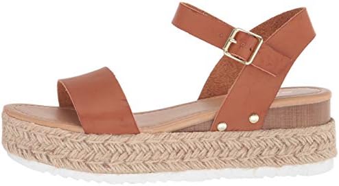 Soda Women's Open Toe Halter Ankle Strap Espadrille Sandal (7.5 M US, Tan) | Image 7