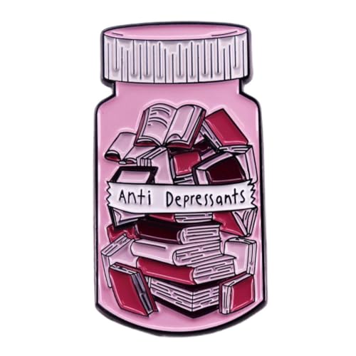 Ficsowy Broche en émail en forme de pilule de froid - Design médical amusant - Pour femmes, hommes, adolescents et adultes, Zinc, Pas de gemme