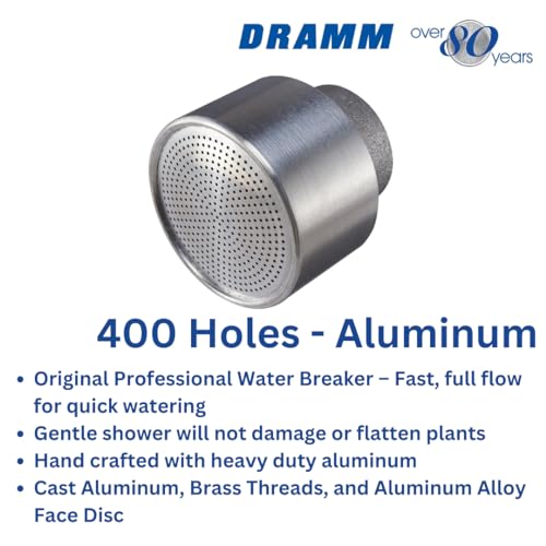 Dramm 12342 400DC Nozzle, Metallic Aluminum, Twin