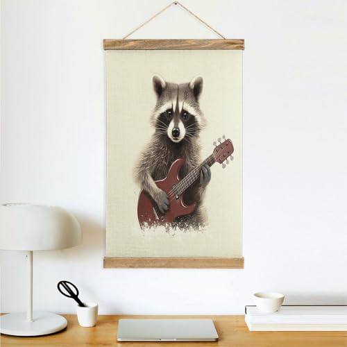 Póster personalizado de mapache FekiLoot para decorar paredes vacías 4