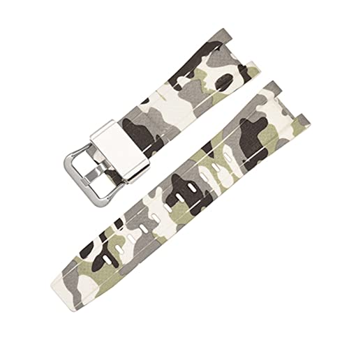 Bracelets en caoutchouc GST-W300/GST-S110/S100G/GST-W110/W100G - Bracelet de camouflage - Accessoires de montre de sport pour Casio - Pour bracelet de montre G-Shock (couleur : rouge S)