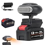 Battery Operated Heater, Battery Powered Heater with Anti-Tilt, Portable Cordless Rechargeable Heaters for Car Camping, 1500mAh Fast Long Lasting Heating (15-cell Battery * 1)
