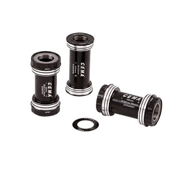Boîtier BBright46 SRAM GXP CEMA acier inoxydable noir roulement pédalier route