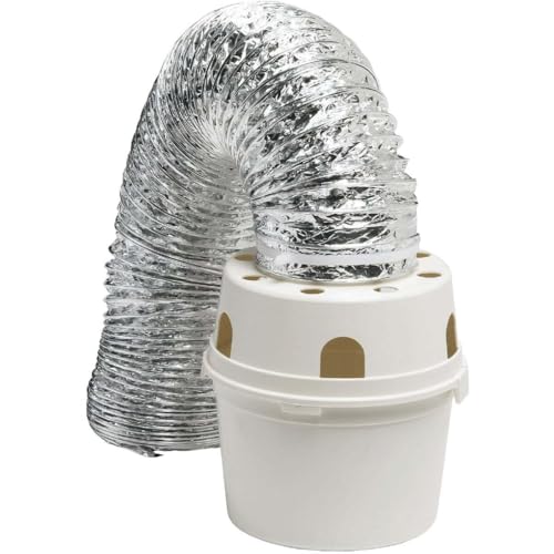 Image of Dundas Jafine TDIDVKZW Indoor Dryer Vent Kit with 4 inch x 5' Duct