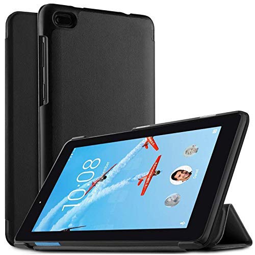 Fitsmart Tab Folio Flip Cover Magnetic Lock Leather Case for Lenovo Tab E8 - Black (B084NYCW77) Amazon Price History, Amazon Price Tracker