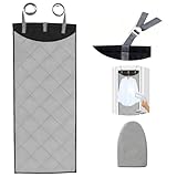 Over The Door Steamer Pad 45 ×19 Inch Steamer Mat for Clothes Including Ironing GlovesDoor Press Pad for Travel Ironing Board Portable Ironing Mat with Protective Glove