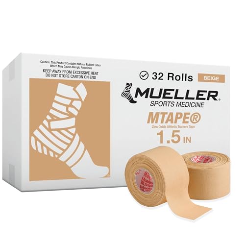 Cinta atlética Mueller para evitar torceduras y dar estabilidad al vendaje unisex