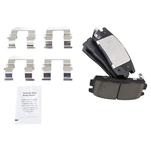 Image of TRQ Rear Brake Pad and Rotor Set Ceramic Vented Rotors Compatible with 2012-2015 Chevrolet Captiva Sport 2007-2009 Equinox 2007-2009 Pontiac Torrent 2008-2010 Saturn Vue 2007-2009 Suzuki XL-7