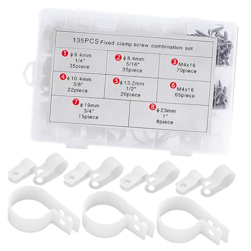 Alipis 1 Set Wire Clips Rope Light Mounting Clips Cable Clips Mounting Clip for for Wire Management Clips for Coax Cable Clips for Cable Cord Clips Cable Clamps Wire Clamp White Nylon