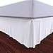 Bed Skirt by Royal - 100% Natural Cotton - Luxurious 4 Side Pleated Skirt that is Durable and Easy to Wash - Wrinkle and Fade Resistant (Queen, White)