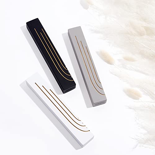 Suri Modern Mezuzah - Gray Concrete Base With Gold Shin Mezuzah Case For Door - 6 Inch Jewish Mezuza Cover With Non Kosher Scroll & A Gift Box - Judaica Gifts #TOP5