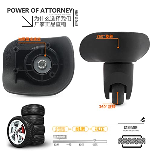 Replacement Luggage Wheel Repair Suitcase Bag Parts Spinner Wheels Casters for Travel Customs Box W041-YF2
