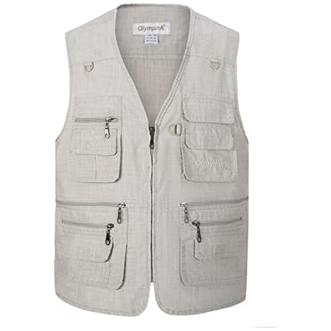 Btmpmcs Men's Multi Pocket Fishing Vest Cover