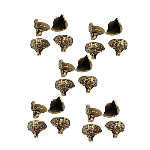 RORPOIR 20piezas Base del De Patas De Plástico Caja De Joyería Vintage Soporte para Caja De Madera para Exhibir Joyería Eventos