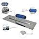 ZCHYTOOL Glättekelle Rostfrei 38 x 13 cm Premium Trockenbau Werkzeug Profi Groß Glättekellen Für Zementmörtel und Putz Traufel mit Edelstahlblatt