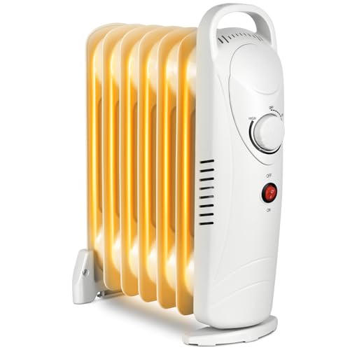 LifePlus Small Oil Filled Heater, Portable Radiant Space Heater with Energy Saving, Overheat Safety...