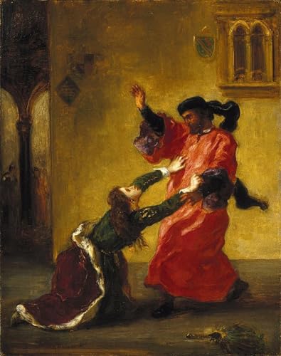 Peinture Poster Desdémone Delacroix pour sublimer le design de votre salon