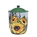 Certified International Sunflower Bouquet 3 piece Canister Set; 54 oz., 72 oz., 104 oz.