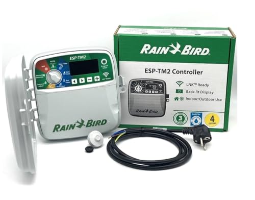 Compatibile con il modulo WLAN Rainbird LNK (venduto separatamente) per programmazione, funzionamento e avvisi remoti tramite l'app Rain Bird Mobile.
