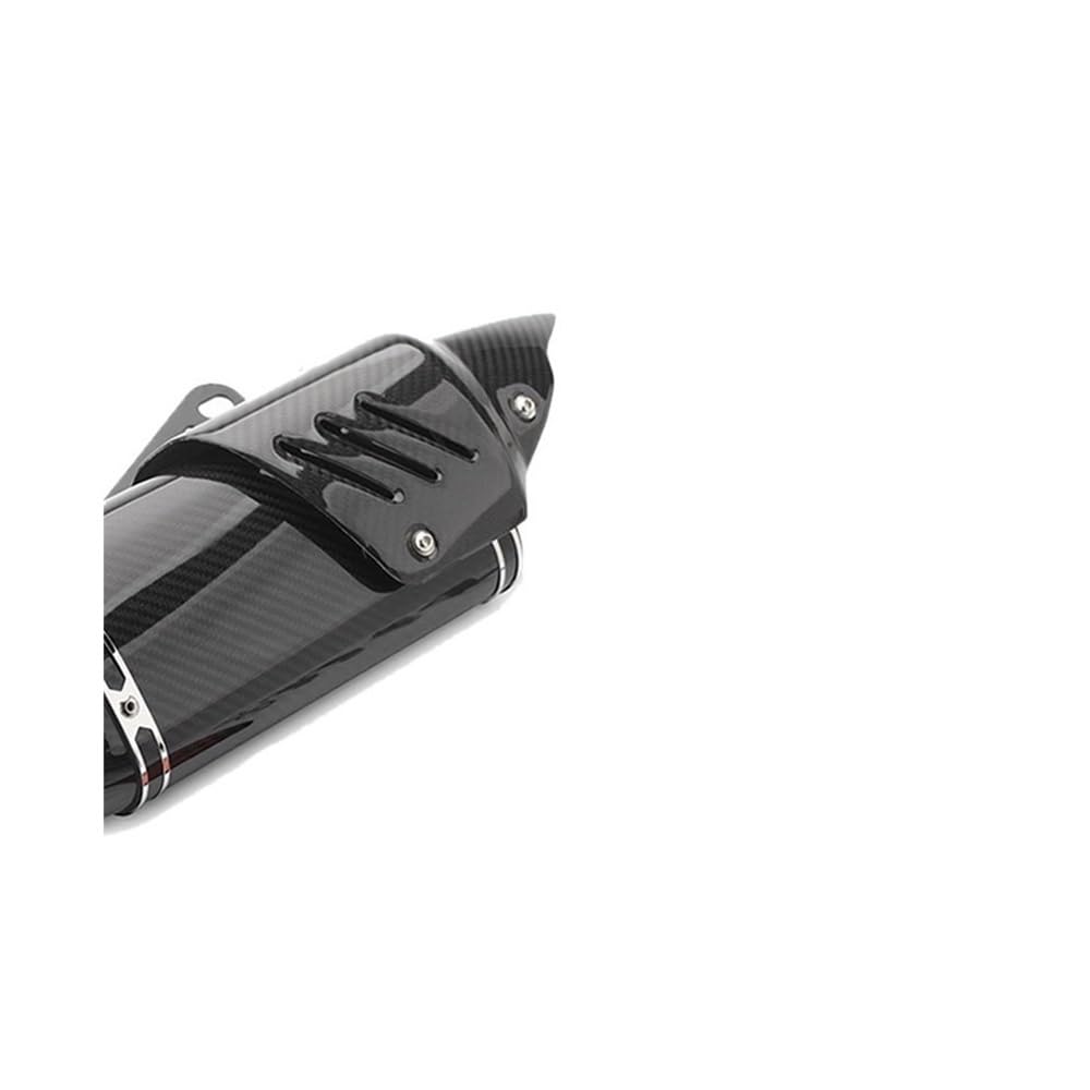 Silencieux d'échappement Couvercle De Protection Thermique Pour Échappement De Moto Pour, Boîtier En Fibre De Carbone Véritable, Tube De Protection Pour Silencieux Moto Silencieux