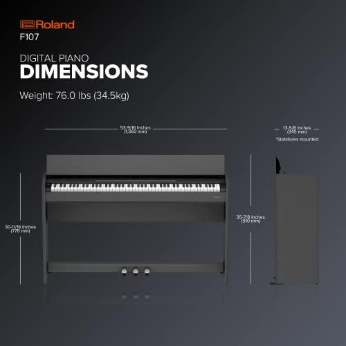Roland F107 Digital Piano |Piano d’intérieur au design moderne et attrayant | Idéal pour les débutants | |Bluetooth… - Les Beatles, Paul McCartney, John Lennon, RIngo Starr, George Harrison Roland F107 Digital Piano |Piano d'intérieur au design moderne et attrayant | Idéal pour les débutants | |Bluetooth… – Image 3