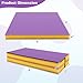 Giantex 4' x 4' Folding Gymnastics Mat with Carry Handles, Bio-Folding Tumbling Mat for Kids & Cheerleading
