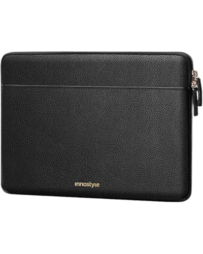 INNOSTYLE Bolsa para portátil de 15,6 16 pulgadas, impermeable, ligera, duradera, de cuero, compatible con MacBook Pro/Air, HP ProBook, Dell Inspiron, Yoga, ASUS, ideal para el trabajo y los viajes