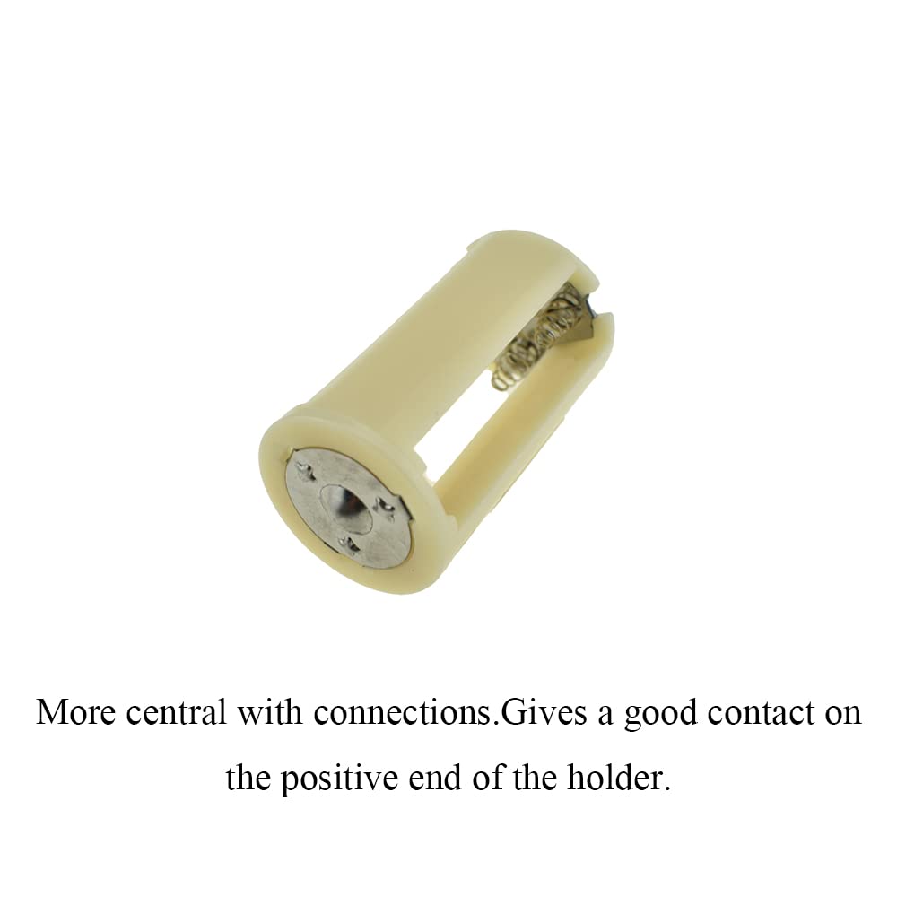 HAHIYO 3xAA Cylindrical Battery Holder Black Adapter Tube Case Not Corrode Solid Good Contact Bear Battery Leakage Smooth Load for Flashlight Torch