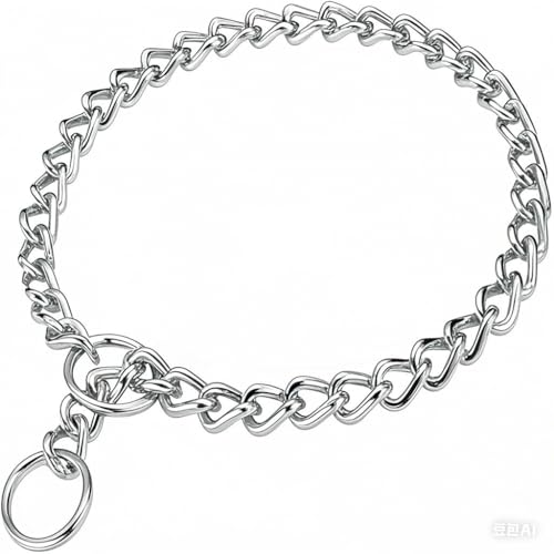 Choke Chain for Dogs, Metal Slip Link Training Heavy Duty Dog Choke Collar Martingale Puppy Collars...