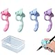 4 Stück Schreibhilfe für Stift Kinder – Ergonomische Stifthalter Kinder Hilfe, Schreiblernstift Griffverdickung für richtige Stifthaltung – Weiche Silikon Schreibhilfe für Rechts- & Linkshänder