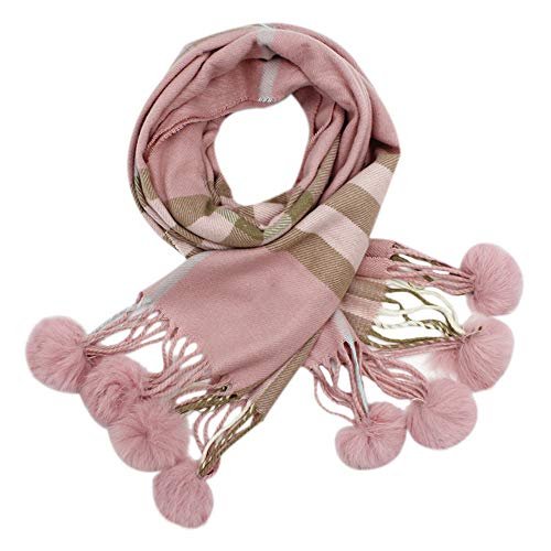 RARITYUS Teens Cashmere Winter Scarf Plaid Shawl Wrap Soft Warm Scarves for Boys Girls