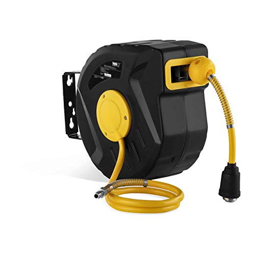 MSW Enrollador De Manguera De Aire Comprimido PRO-A 10 (10 m, Conexión de aire: 1/4", Presión de trabajo: 8 bar, Carcasa de plástico cerrada) Cover