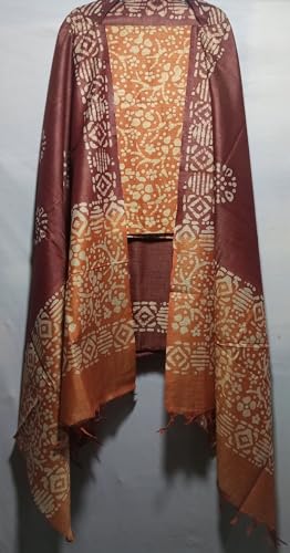 Image of STB-SILK TEXTILES BHAGALPUR Salwar Suit Cotton Silk Batik Print Dress Material Unstitched Suits Piece With Dupatta Dress material for women & girls